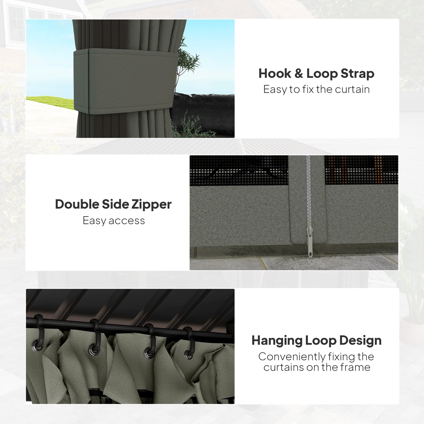 3.6 x 3 m Aluminium Hardtop Gazebo with Smart Drainage System
