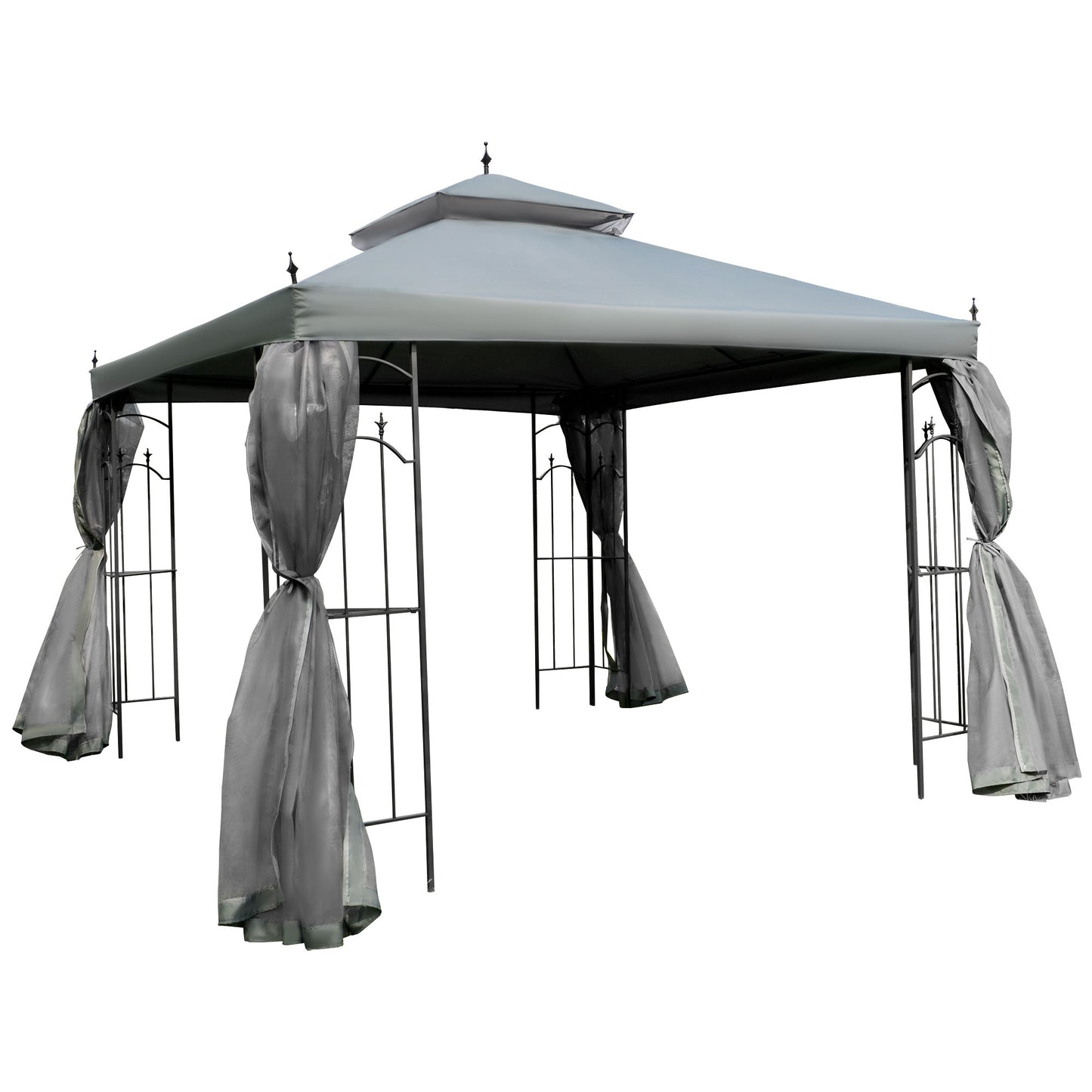 3(M)x3(M) Garden Gazebo Double Top Outdoor Canopy Patio Event Party