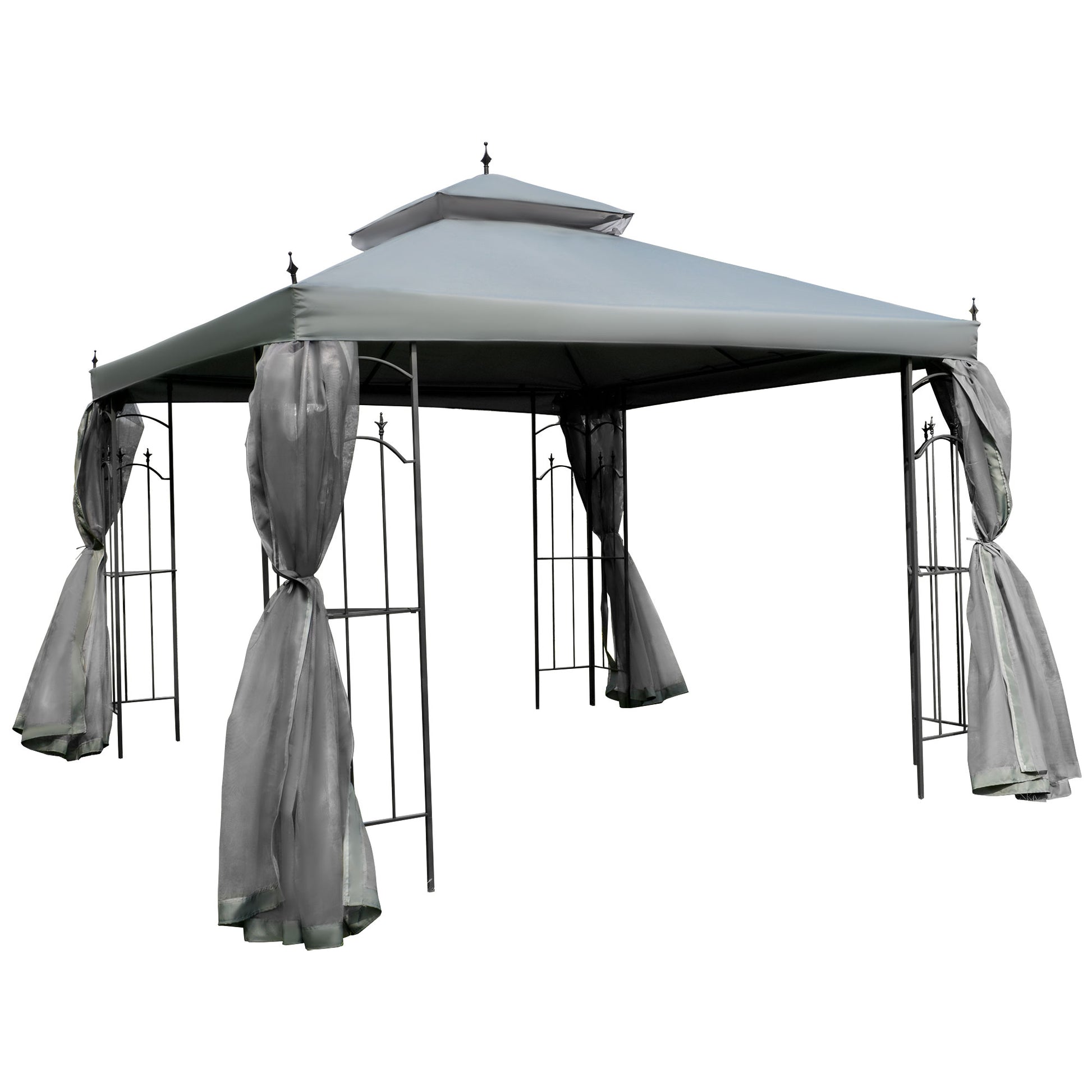 3(M)x3(M) Garden Gazebo Double Top Outdoor Canopy Patio Event Party