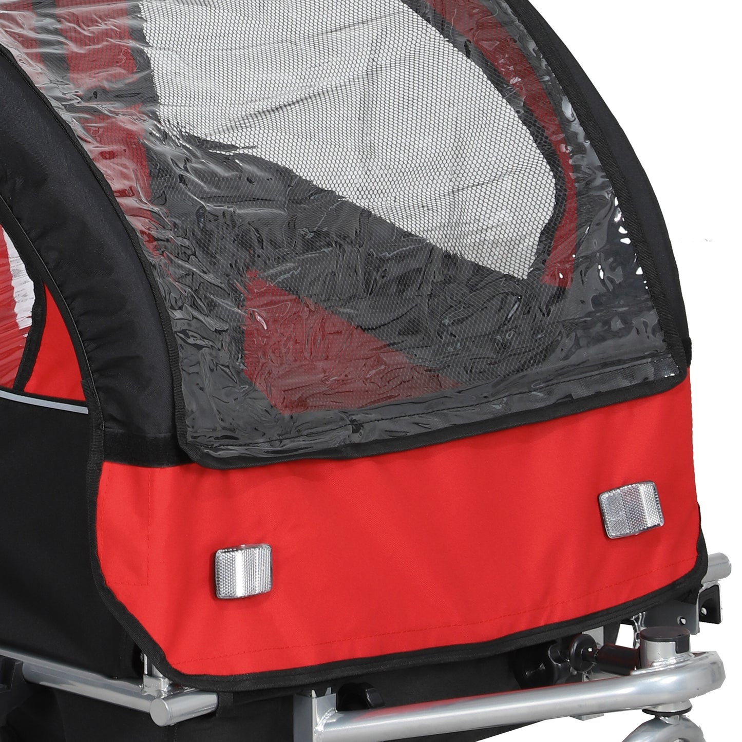 2 Seat Bike Trailer with 5 Point Harness
