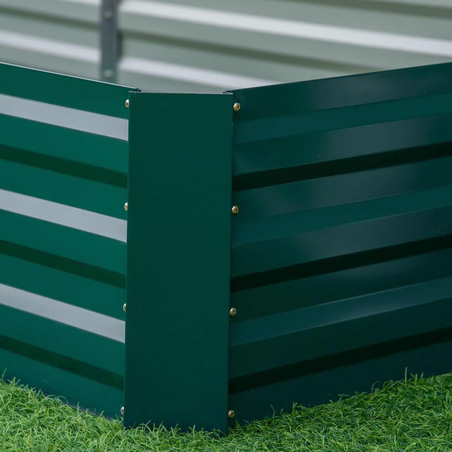 Metal Raised Garden Bed Planter Box Outdoor Planters