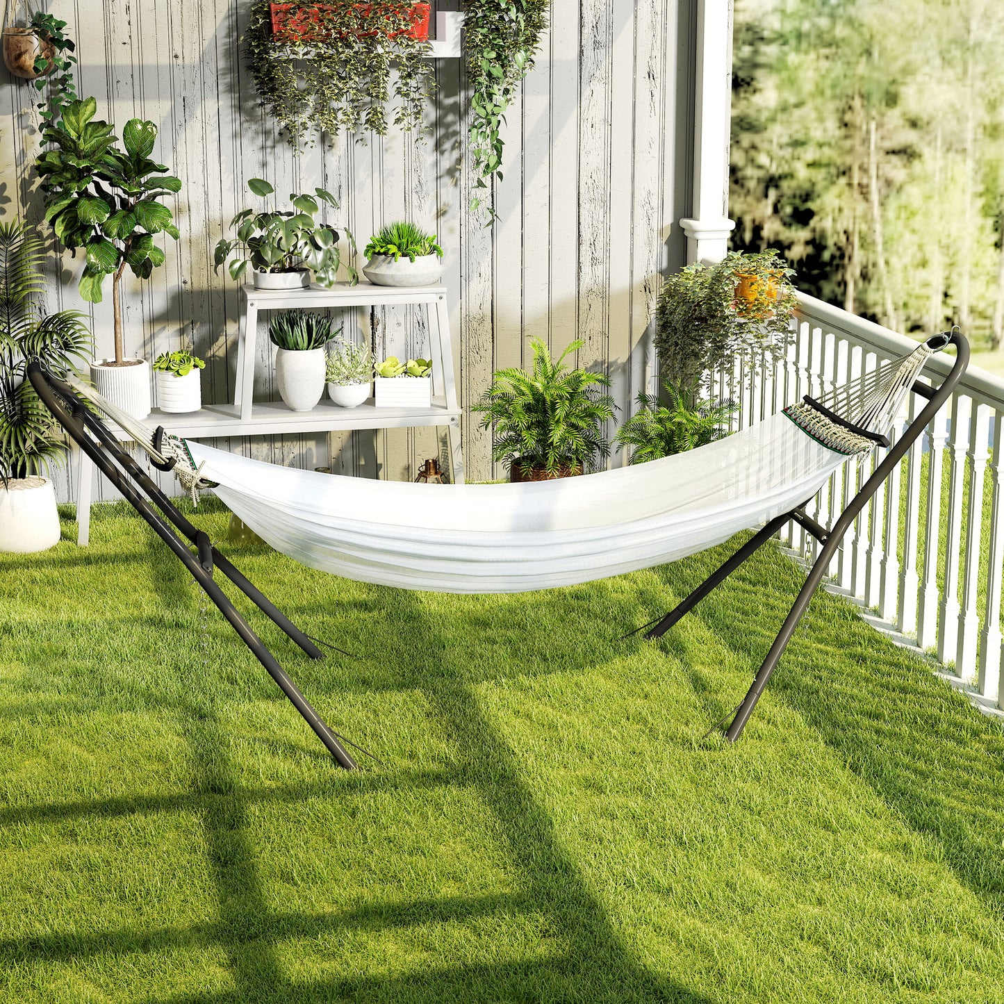 9ft Hammock Stand Adjustable Hammock Frame with Non-Slip Feet