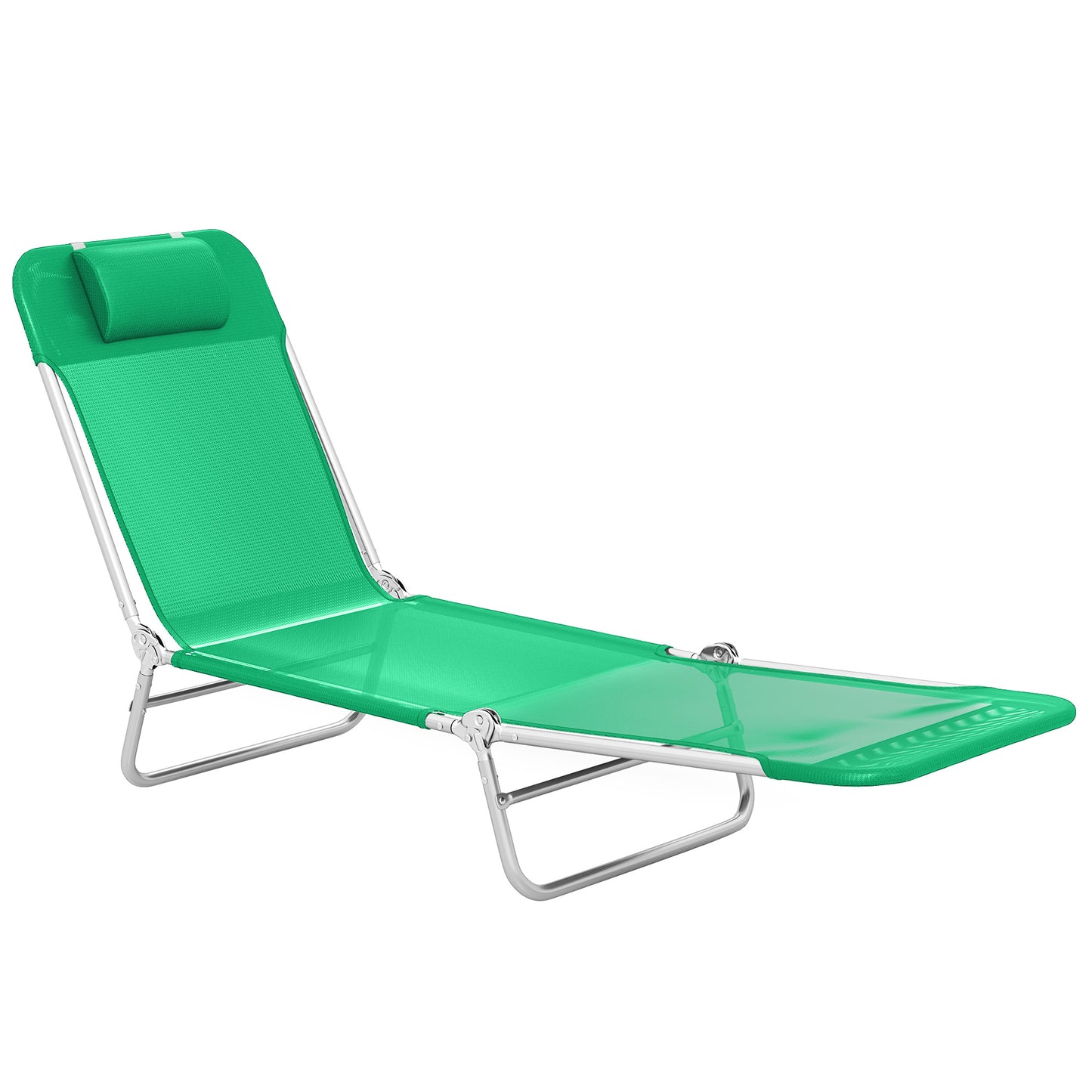 Steel Frame Sun Lounger, with Reclining Back
