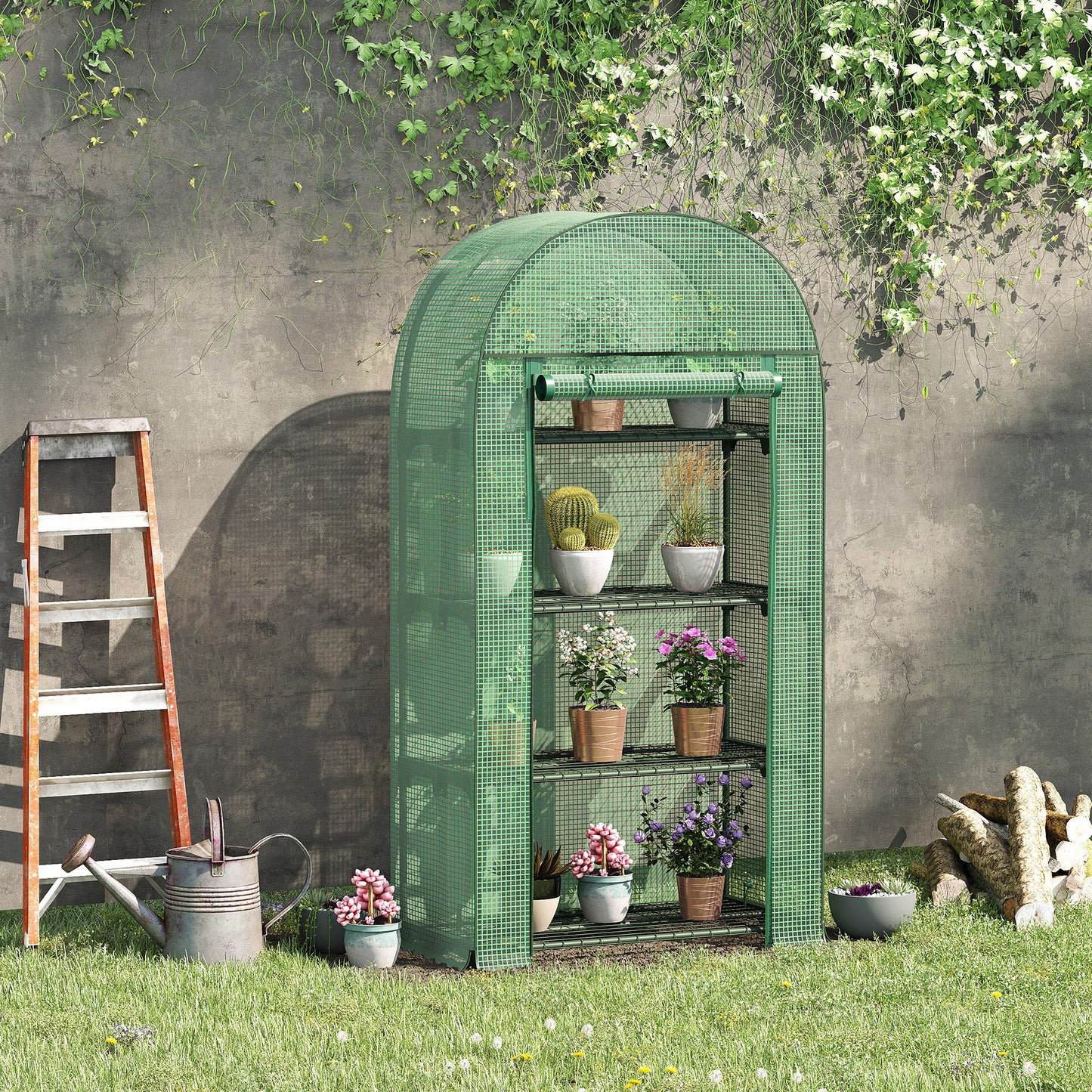 4 Tier Mini Greenhouse for Outdoor