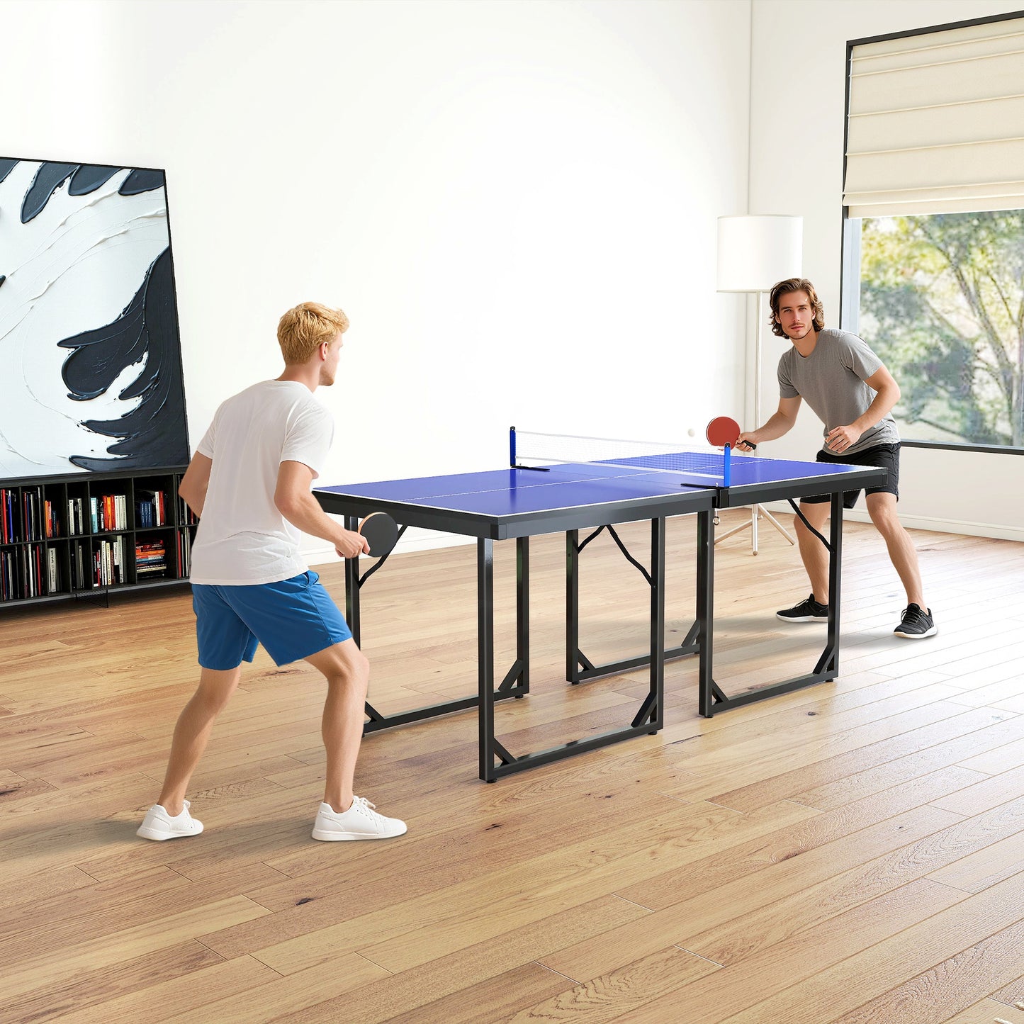 6ft Table Tennis Table, Ping Pong Table with Net