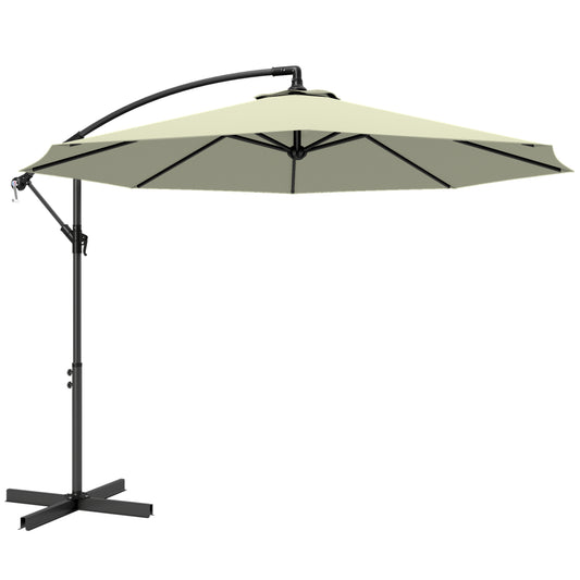 3m Overhanging Cantilever Parasol, with Cross Base (1)