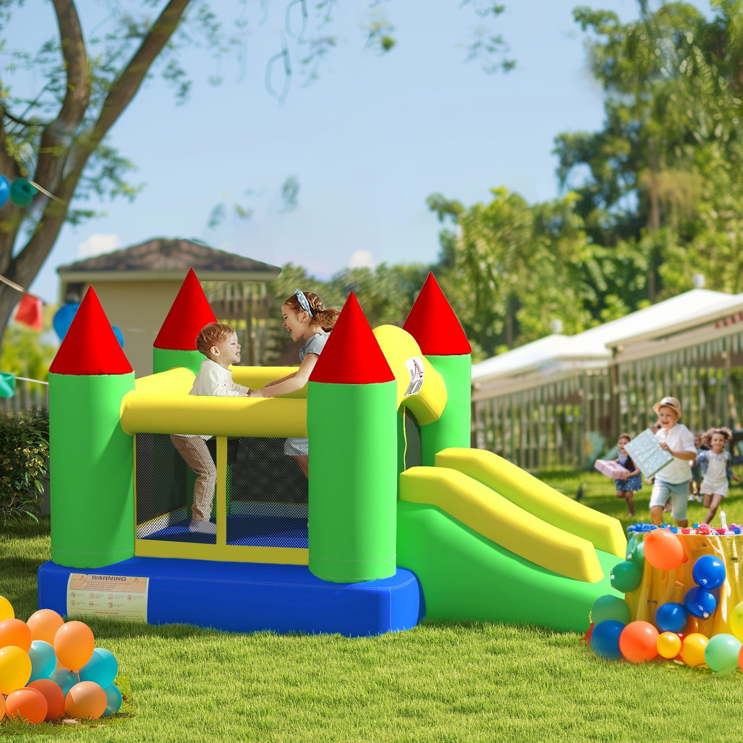 Nylon Inflatable Bouncy Castle, Fire and Water Resistant