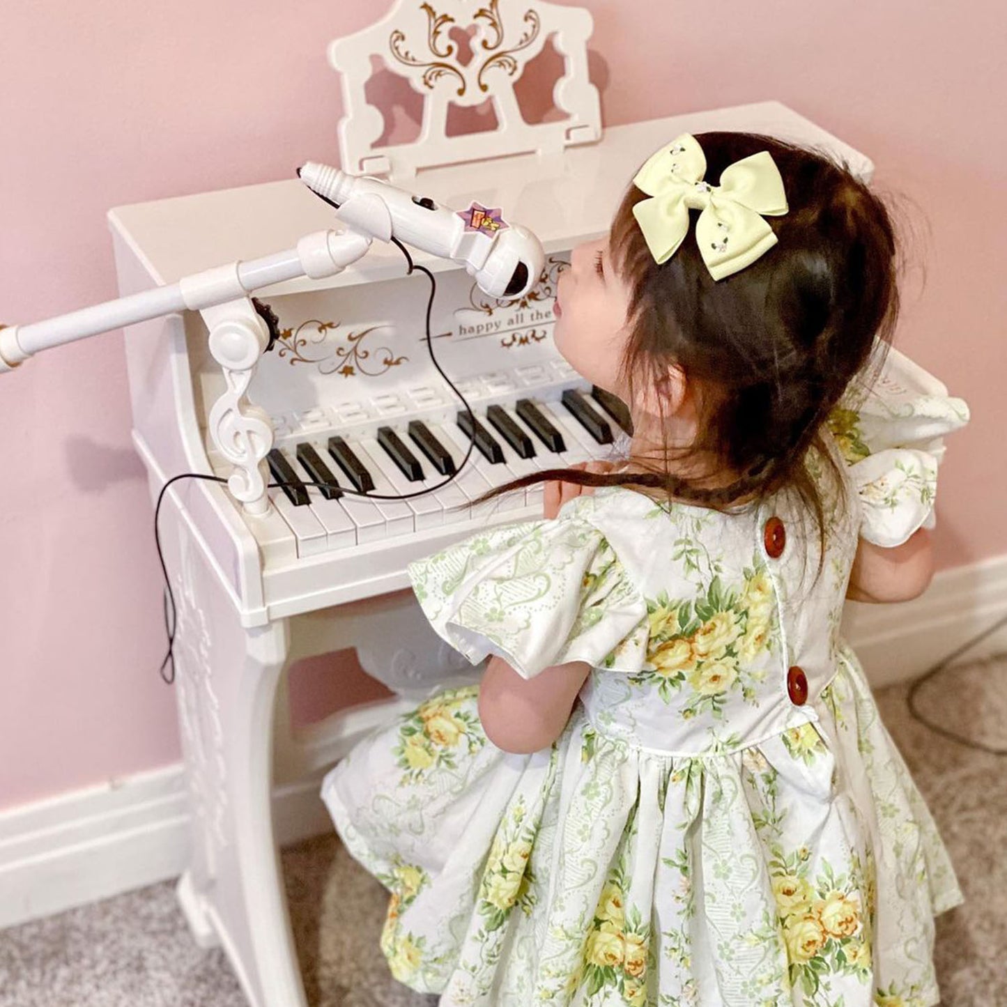 37 Keys Kids Piano Mini Electronic Keyboard Light Kids Musical
