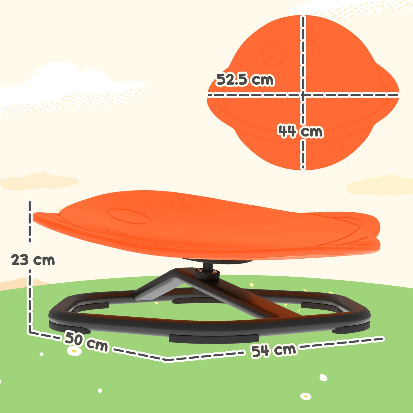 Planet-Shaped-kids Swivel Chair, Sensory Spinning Chair for Balance