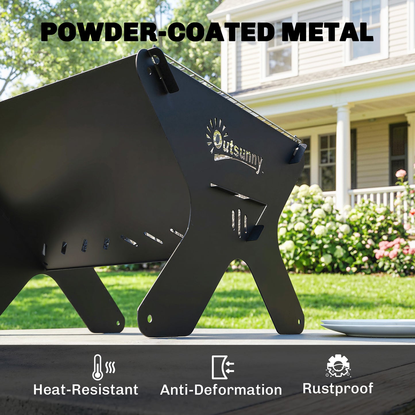 2-In-1 Portable BBQ Grill and Camping Fire Pit