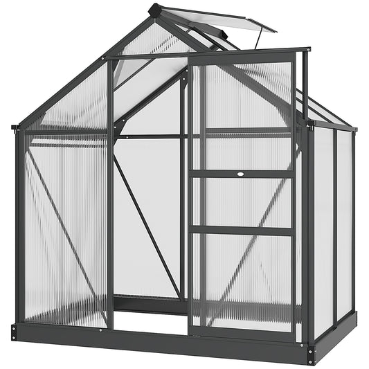 6 x 4ft Polycarbonate Greenhouse (1)