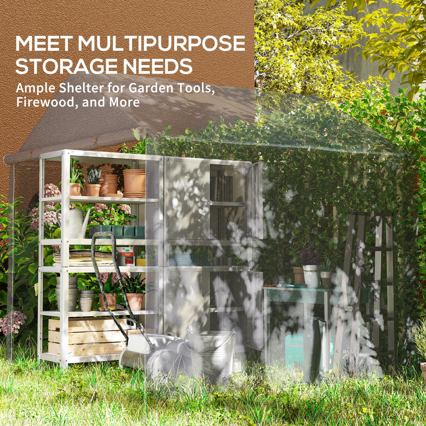2 x 2m Garden Fabric Storage Tent