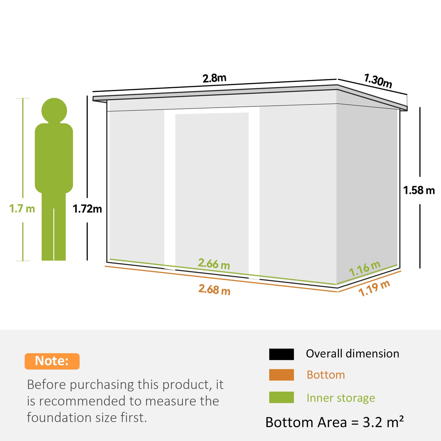 Corrugated Garden Metal Storage Shed Outdoor Equipment Tool Box