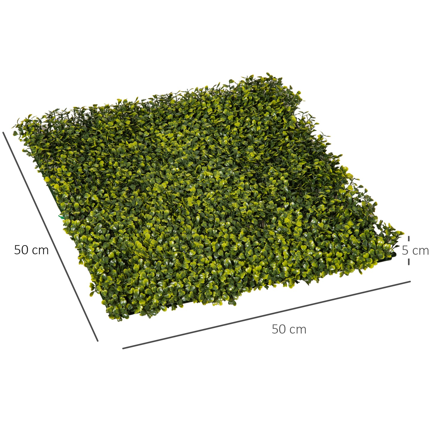 12PCS Artificial Boxwood Wall Panels 50cm x 50cm Grass Privacy (1)