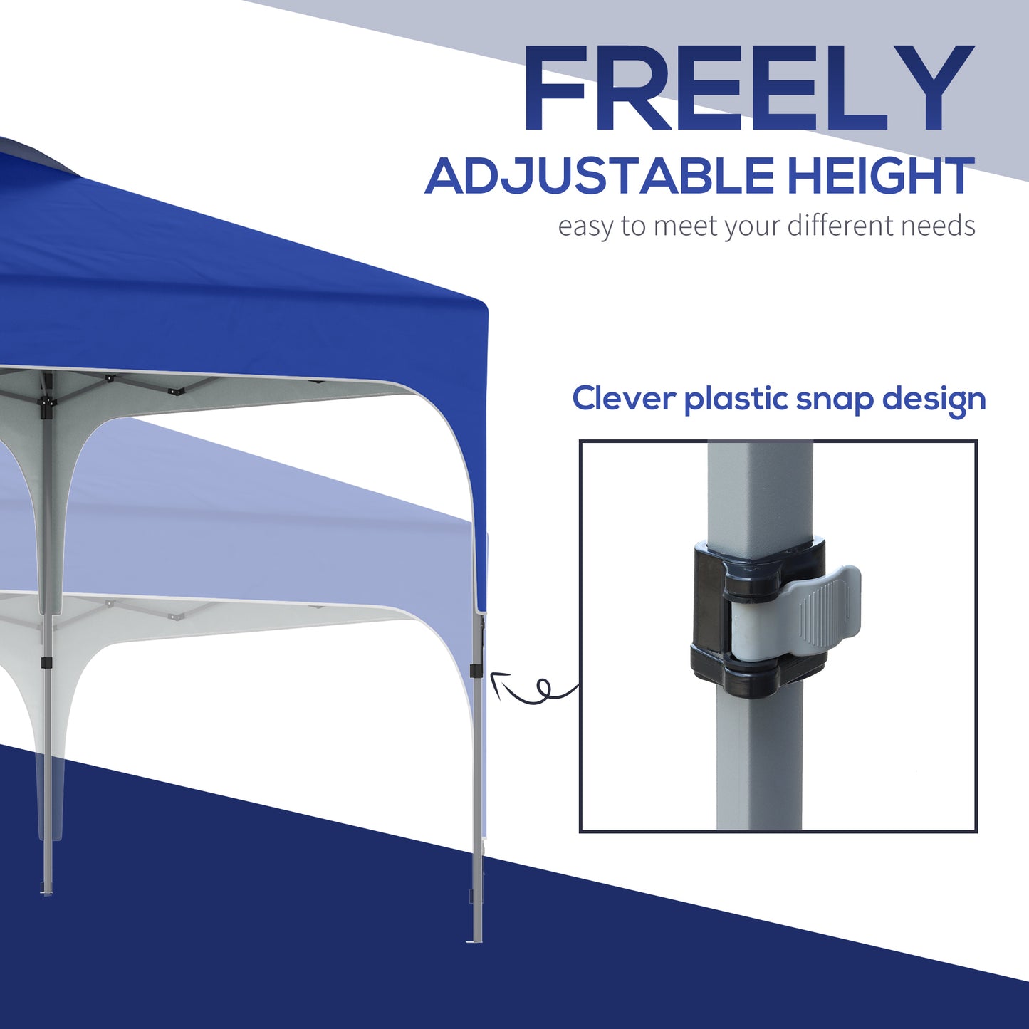 3 x 3(M) Pop Up Gazebo, UPF 50+ Foldable Canopy Tent