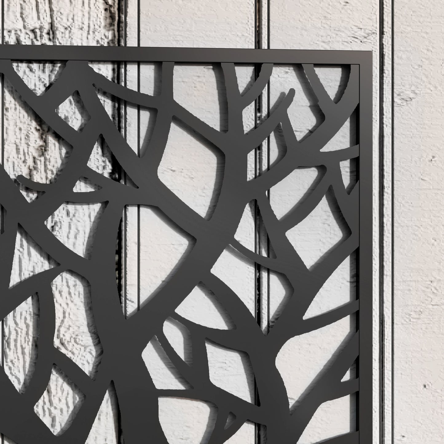 Outdoor Metal Planter, with Back Trellis (2)