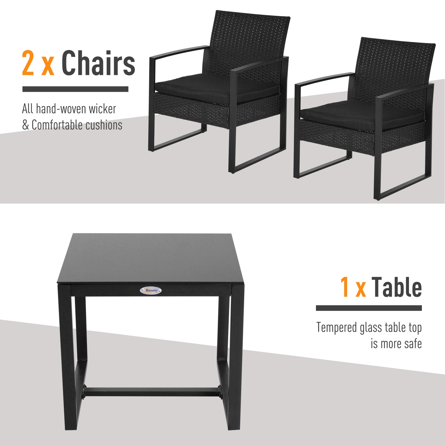2 Seater Rattan Coffee Set