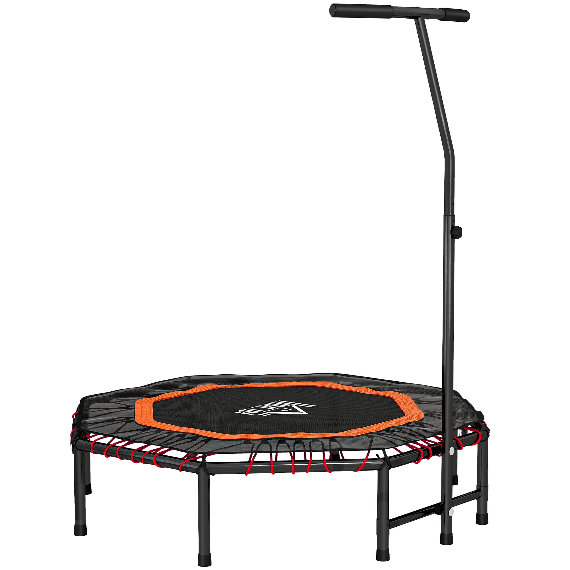 Fitness Trampoline, Bouncer with Adjustable Handle, Max Load 150 kg
