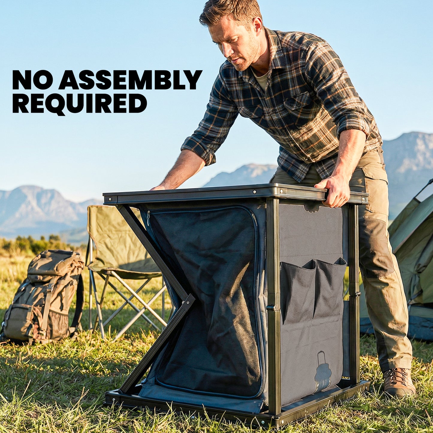 Camping Camping Cupboards, Folding Portable Kitchen Table