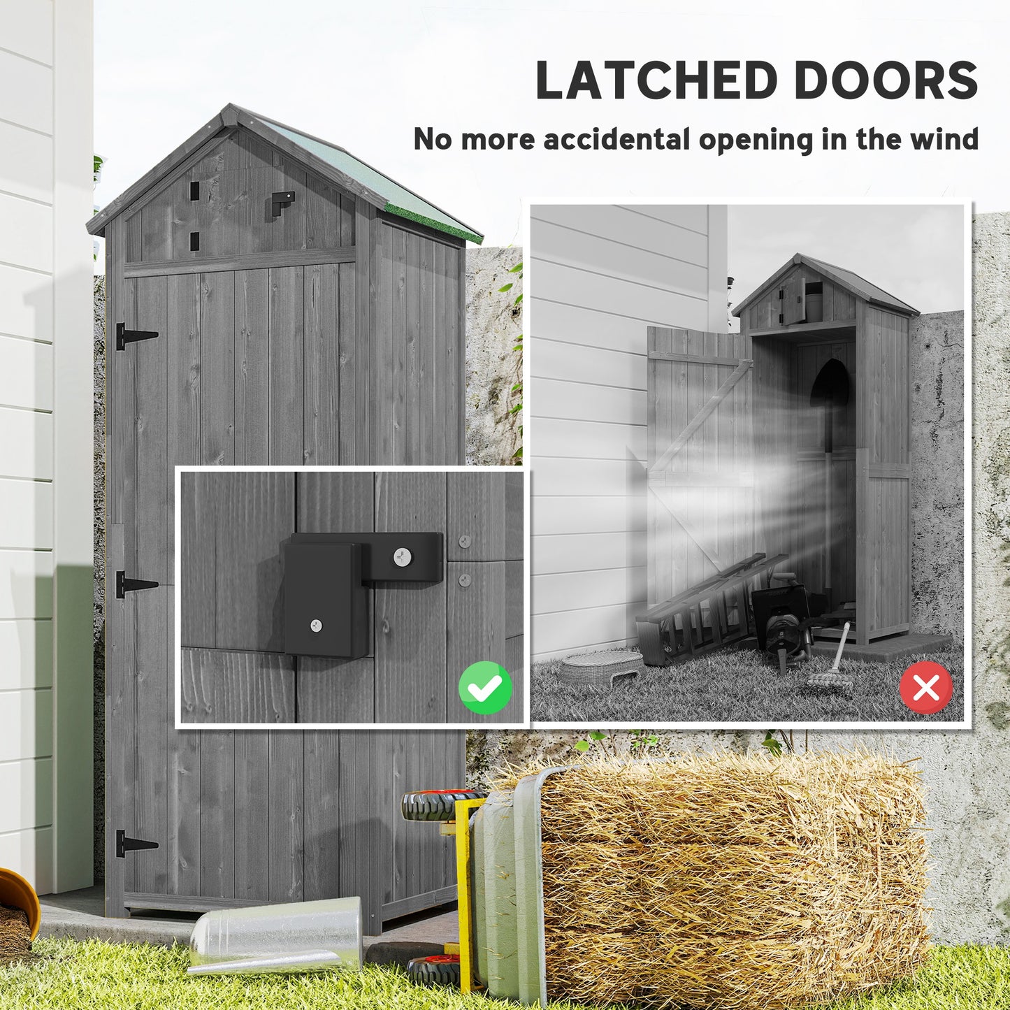 Wooden Garden Shed, Utility Outdoor Small Shed