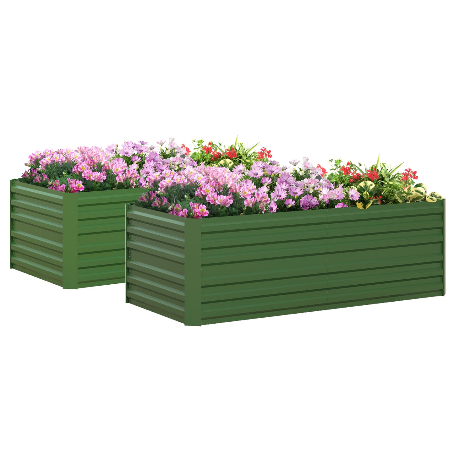 Set of 2 Raised Beds for Garden