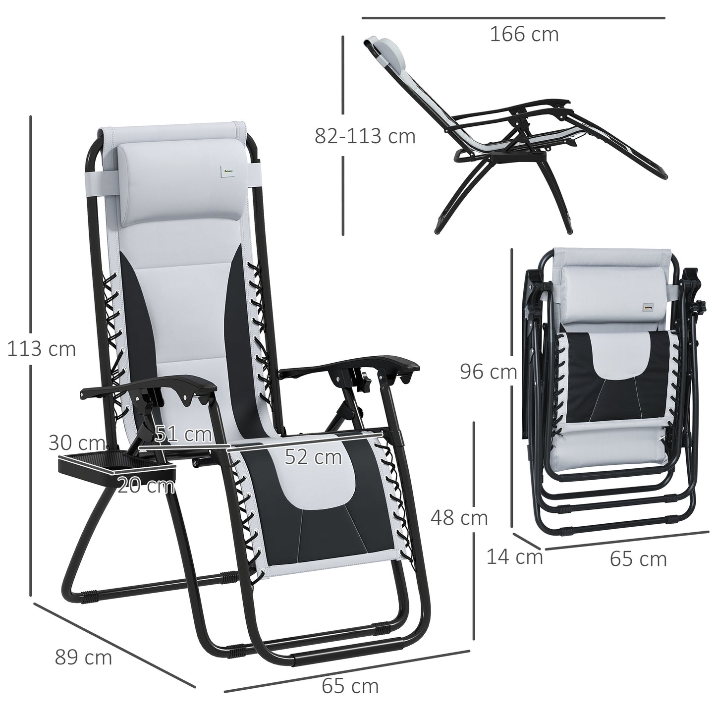 Zero Gravity Lounger Chair Set of 2 (1)