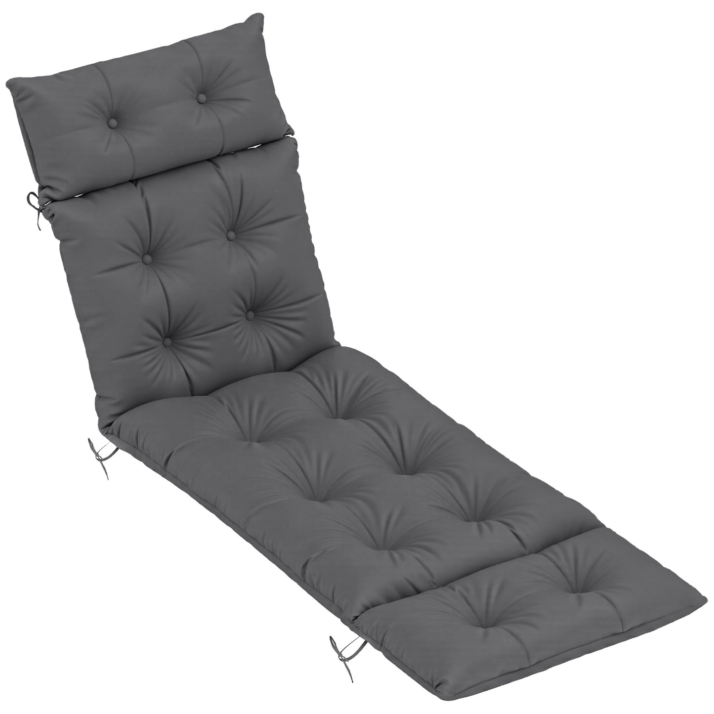 Sun Lounger Cushion Only, 190 x 56 x 10 cm Garden Lounge Chair