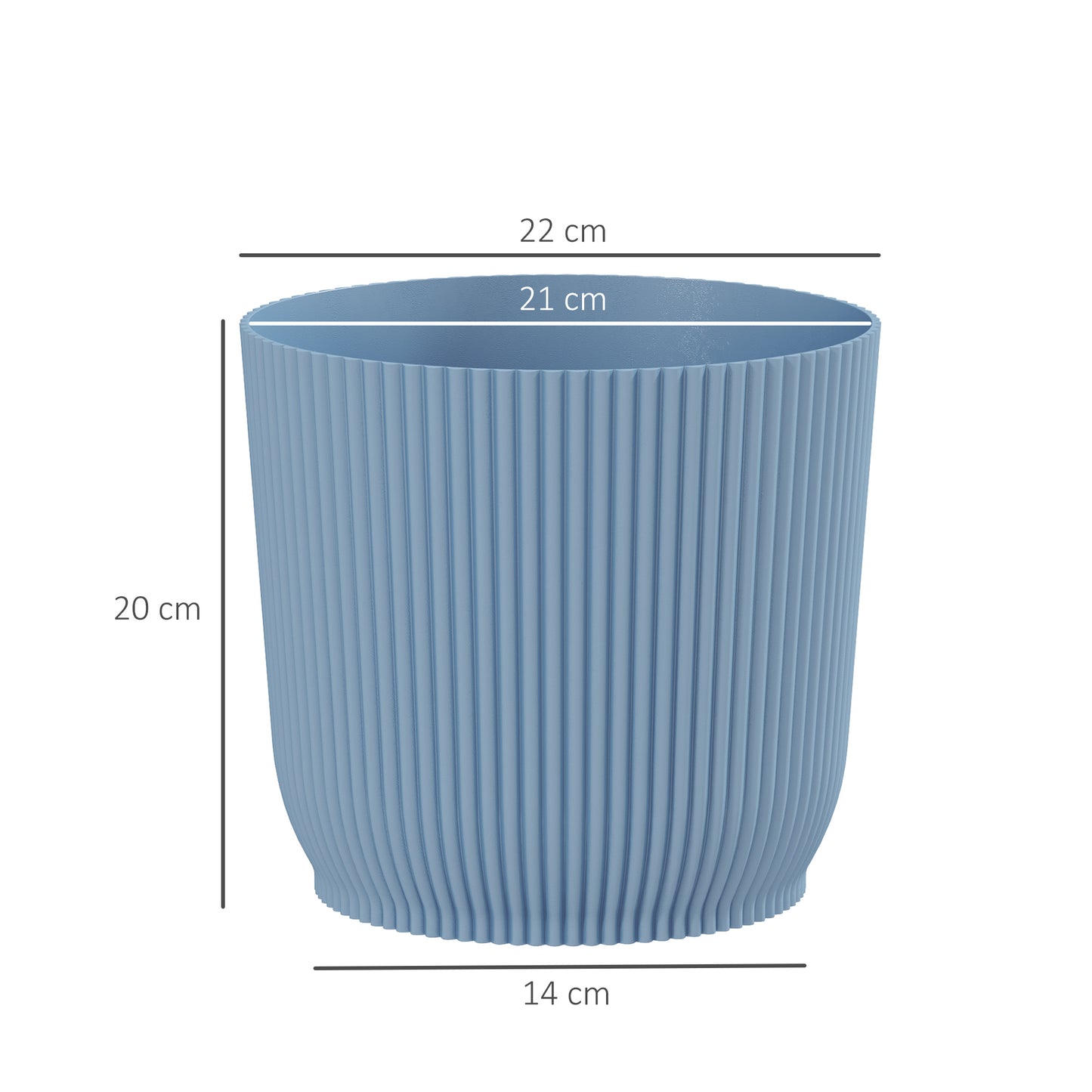 Set of Two Ф22cm Planters