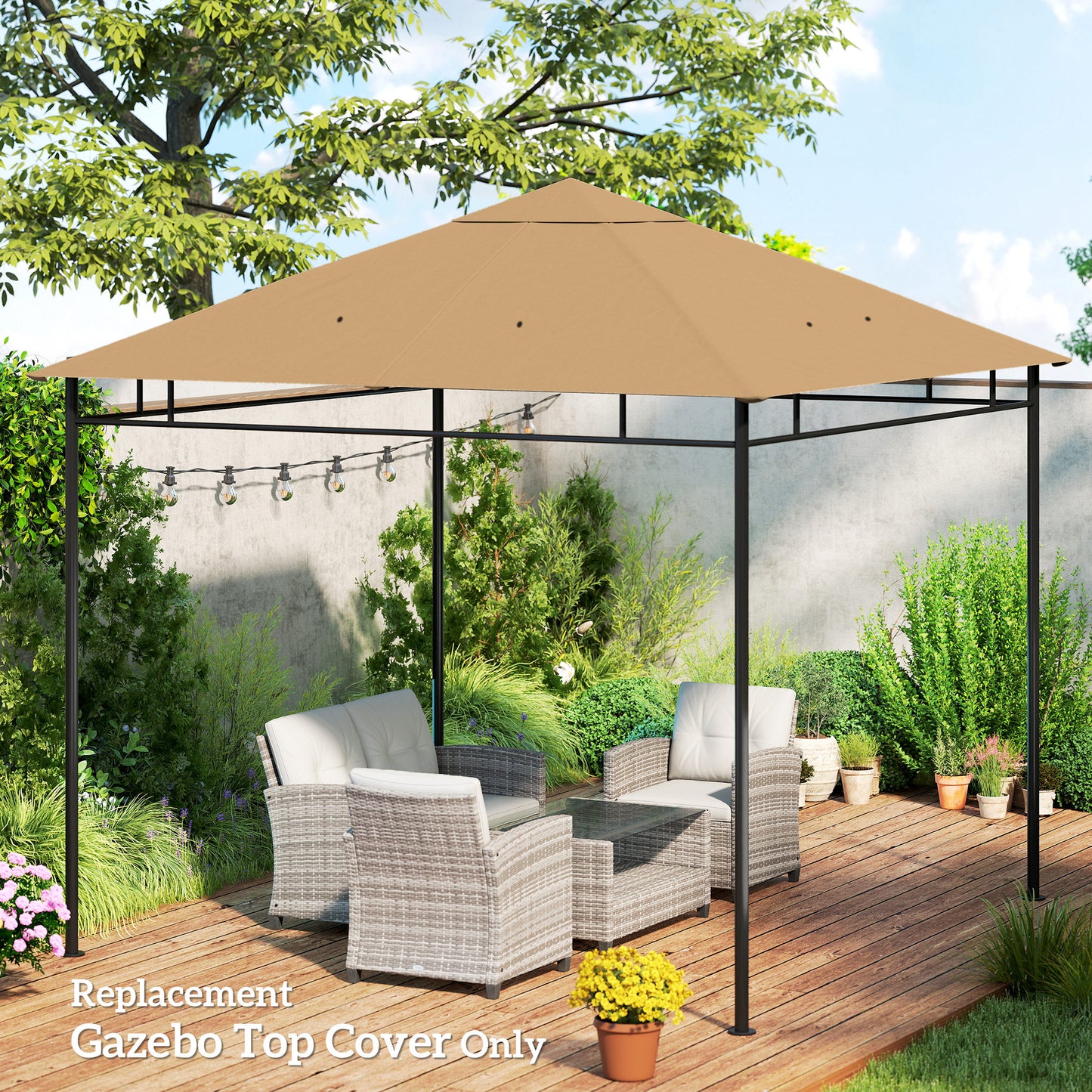 3 x 3 m Gazebo Canopy Replacement Cover