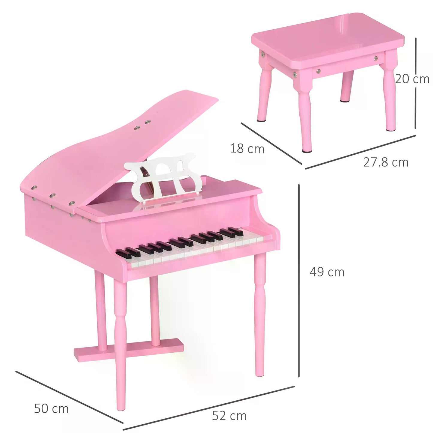 30 Keys Mini Kids Piano for Child with Music Stand