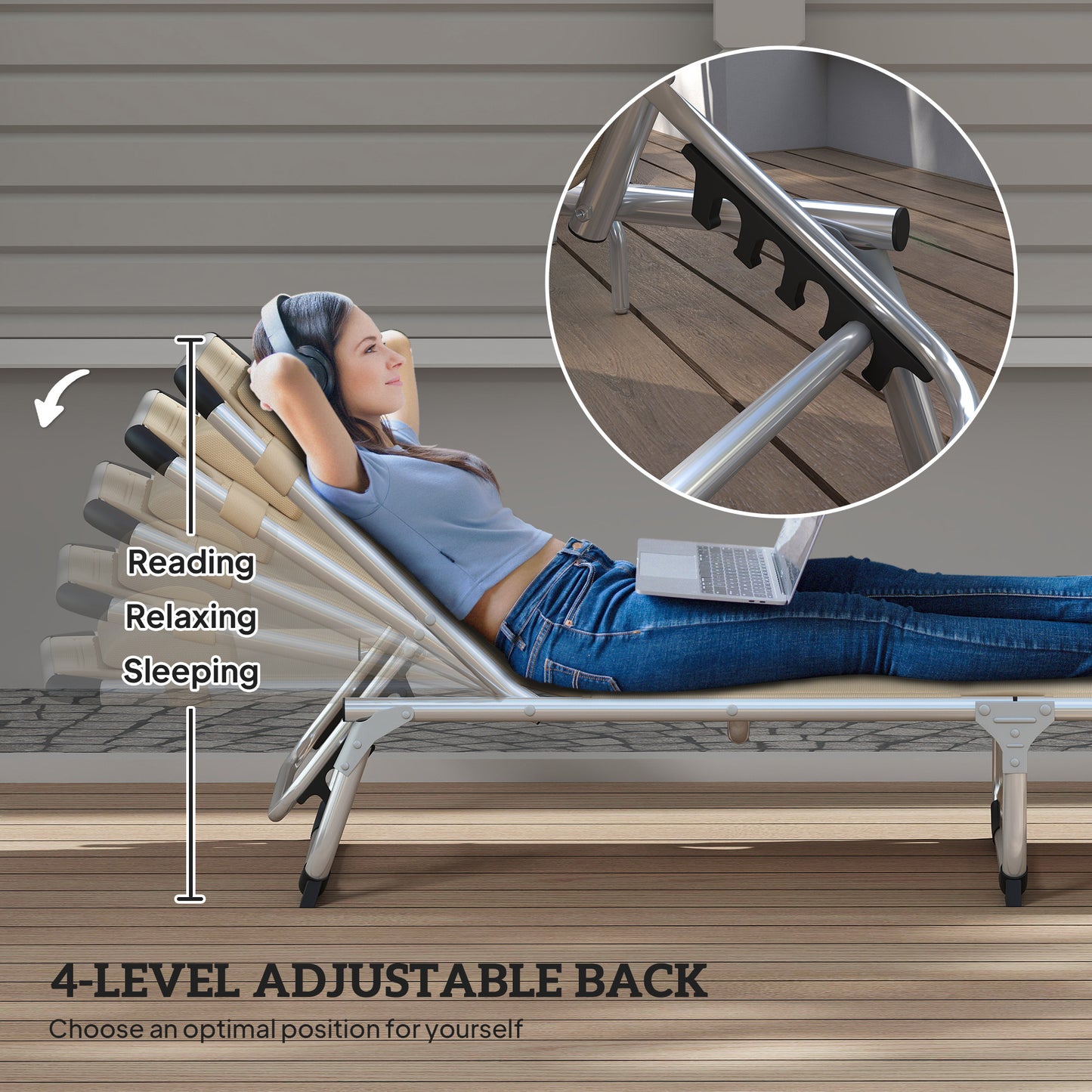 Foldable Outdoor Sun Lounger