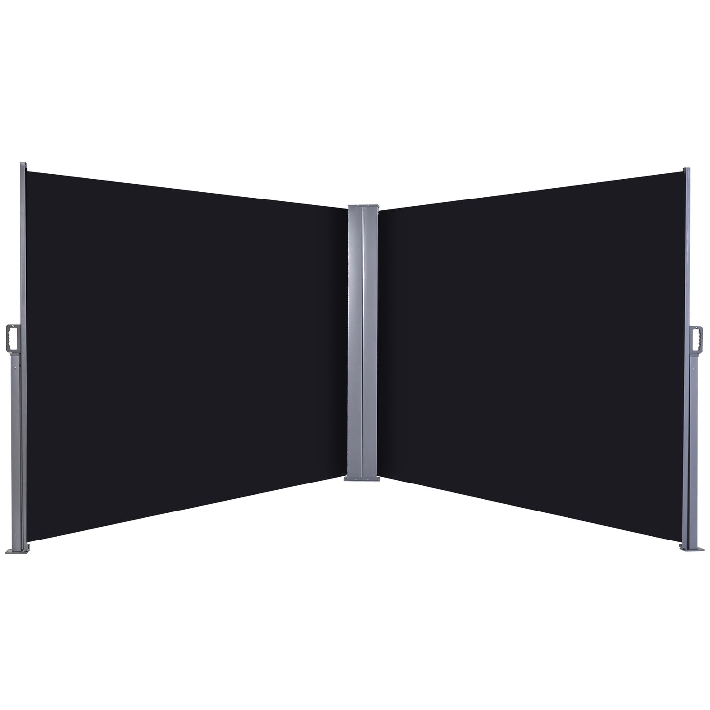 600 x 180 cm (HxL) Retractable Awning Double Canopy Side Privacy