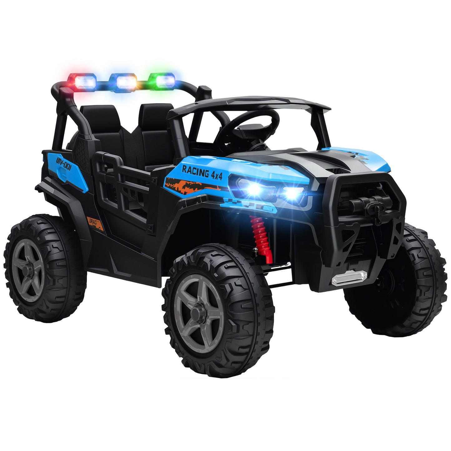 24V Electric Ride on Car, 2-Seater Electric Car for Kids with Remote