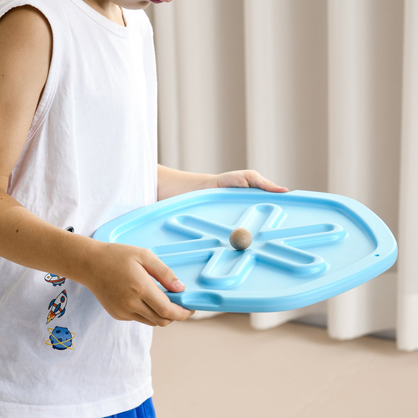 Two-In-One Balance Board, Kids Wobble Board with Ball