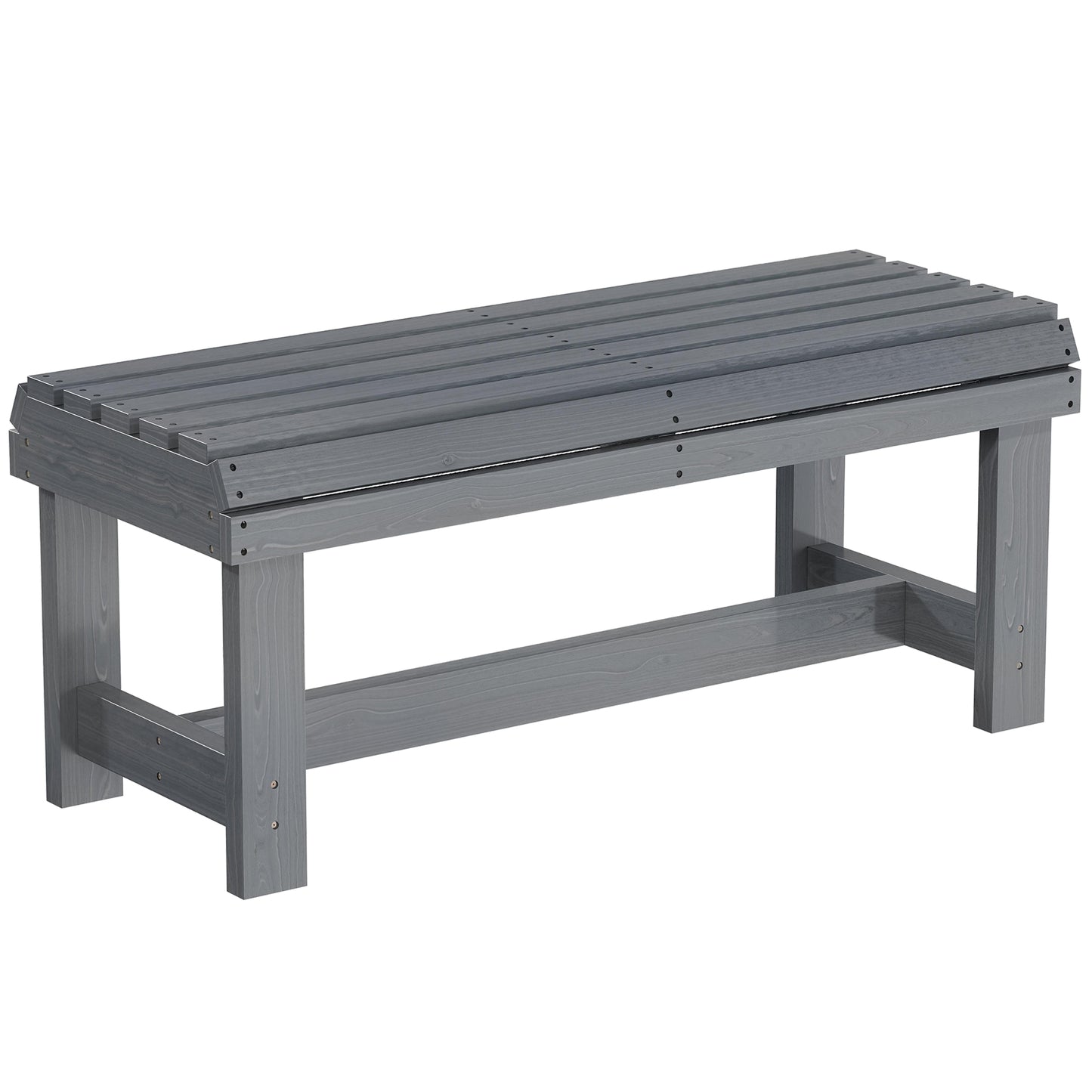 Wooden Outdoor Bench, 2 Seater Garden Bench (1)