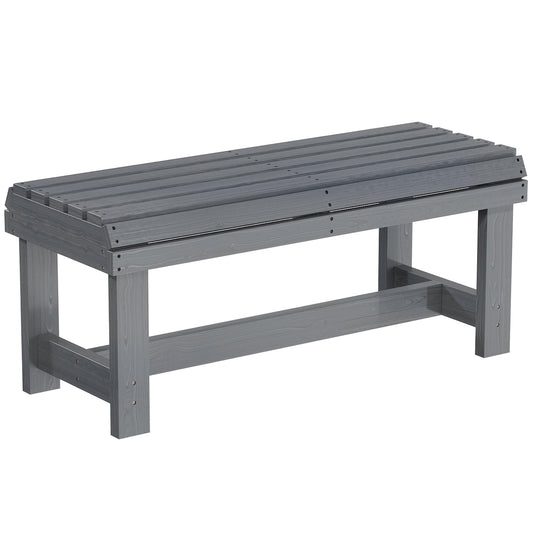 Wooden Outdoor Bench, 2 Seater Garden Bench (1)