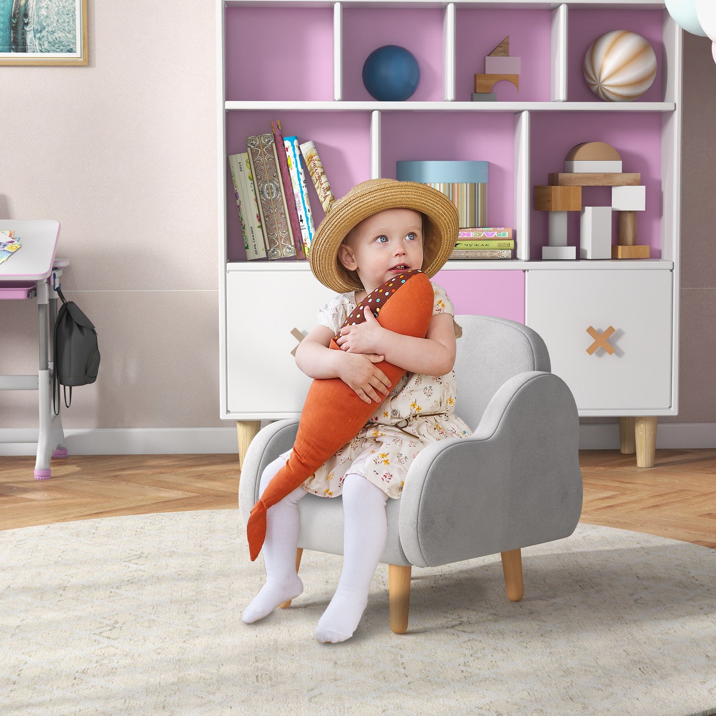 Kids Armchair Toddler Sofa Children Chair with Arm Rest