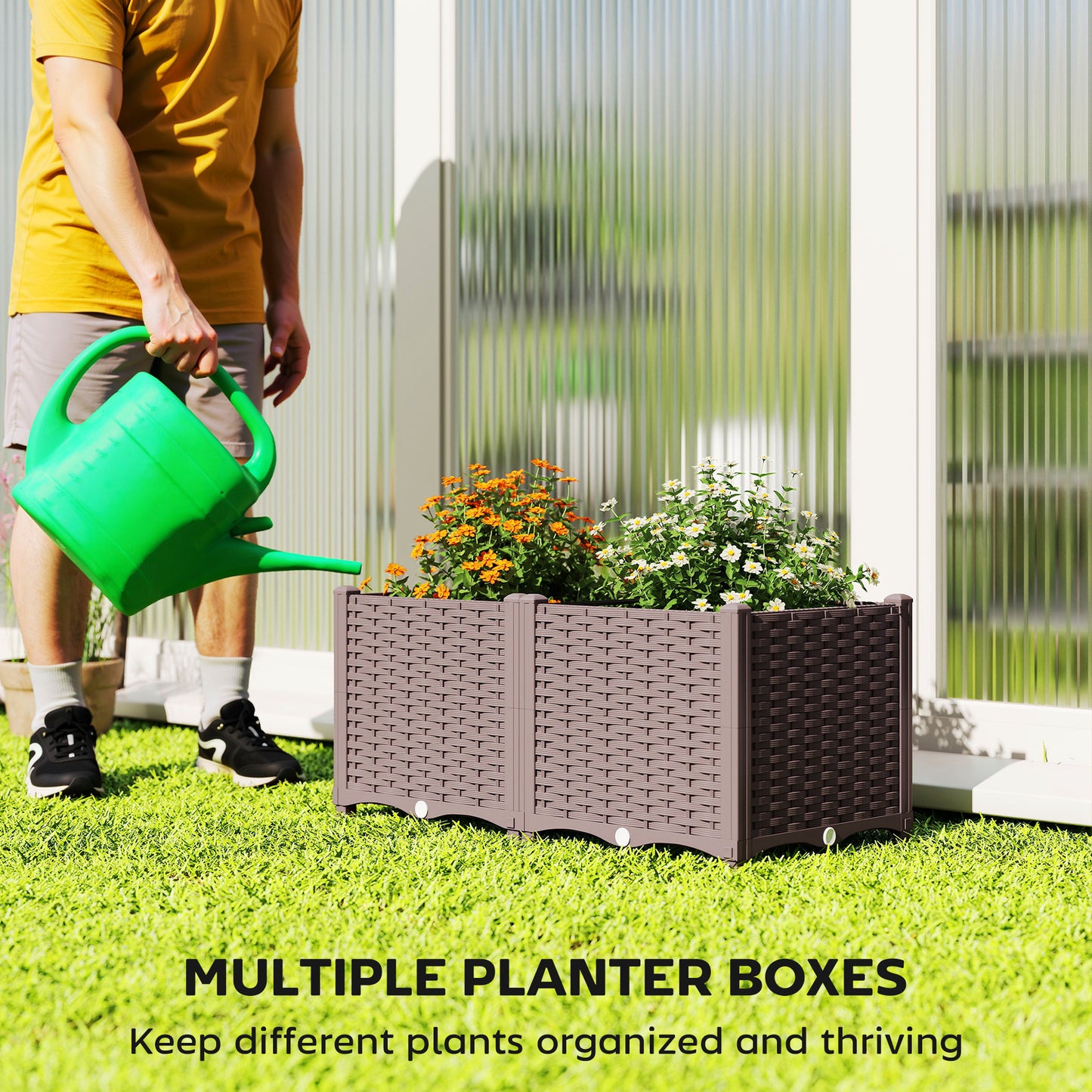 Plastic Raised Garden Bed with Legs