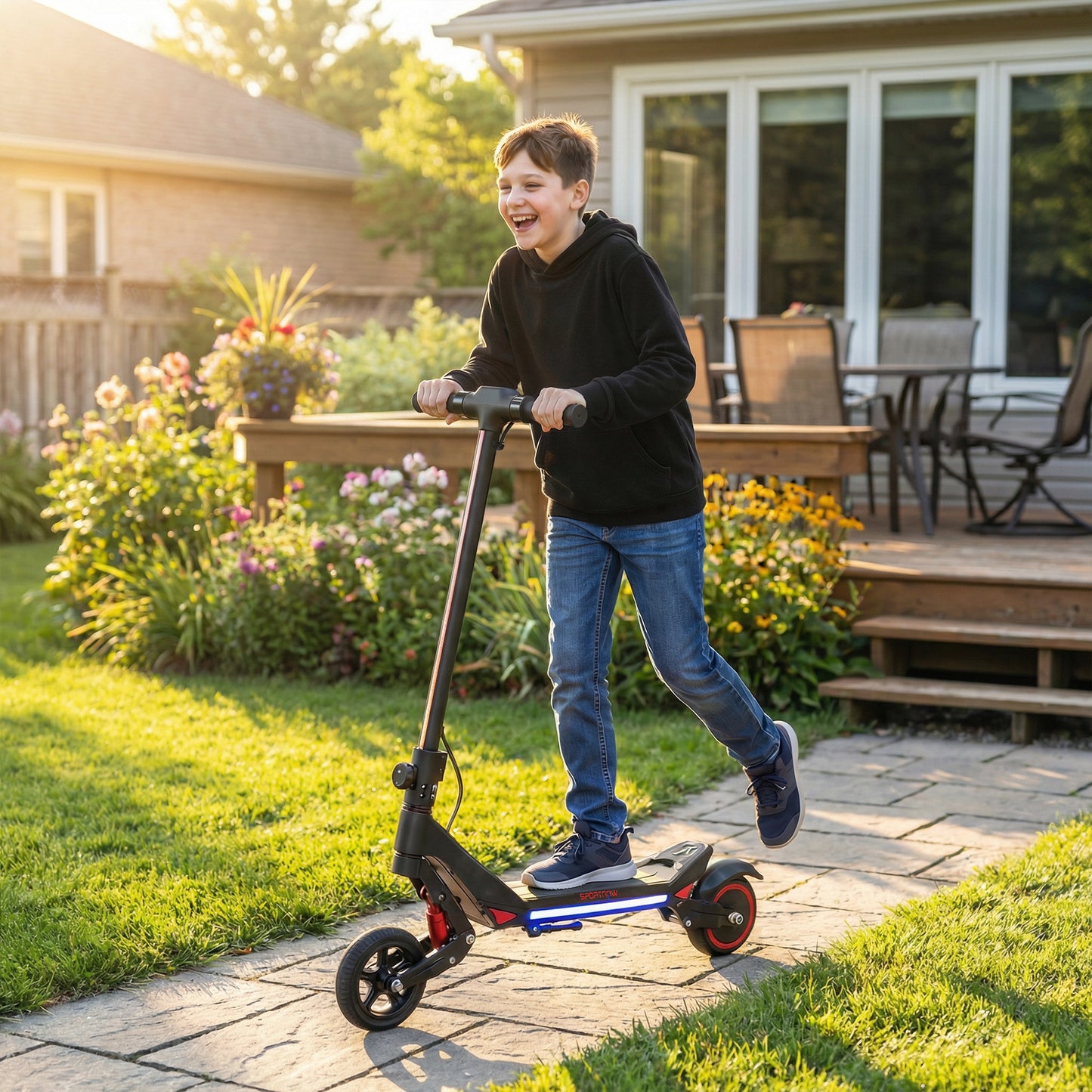 Electric Scooter for Kids, Foldable E Scooter for Age Age 6+