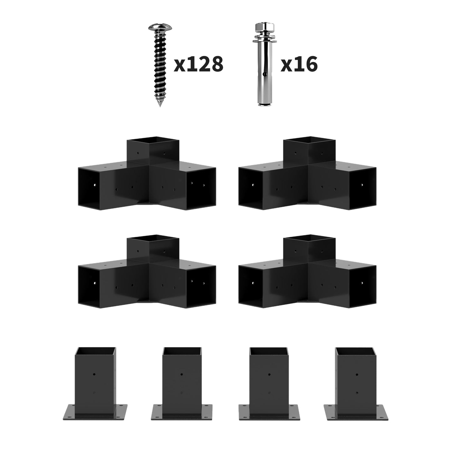 Pergola Kit, DIY Pergola Brackets with 3-Way Pergola Corner Brackets