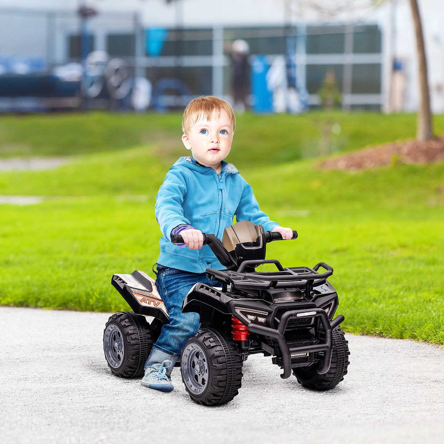 Kids Ride-on Four Wheeler ATV Car with Real Working Headlights