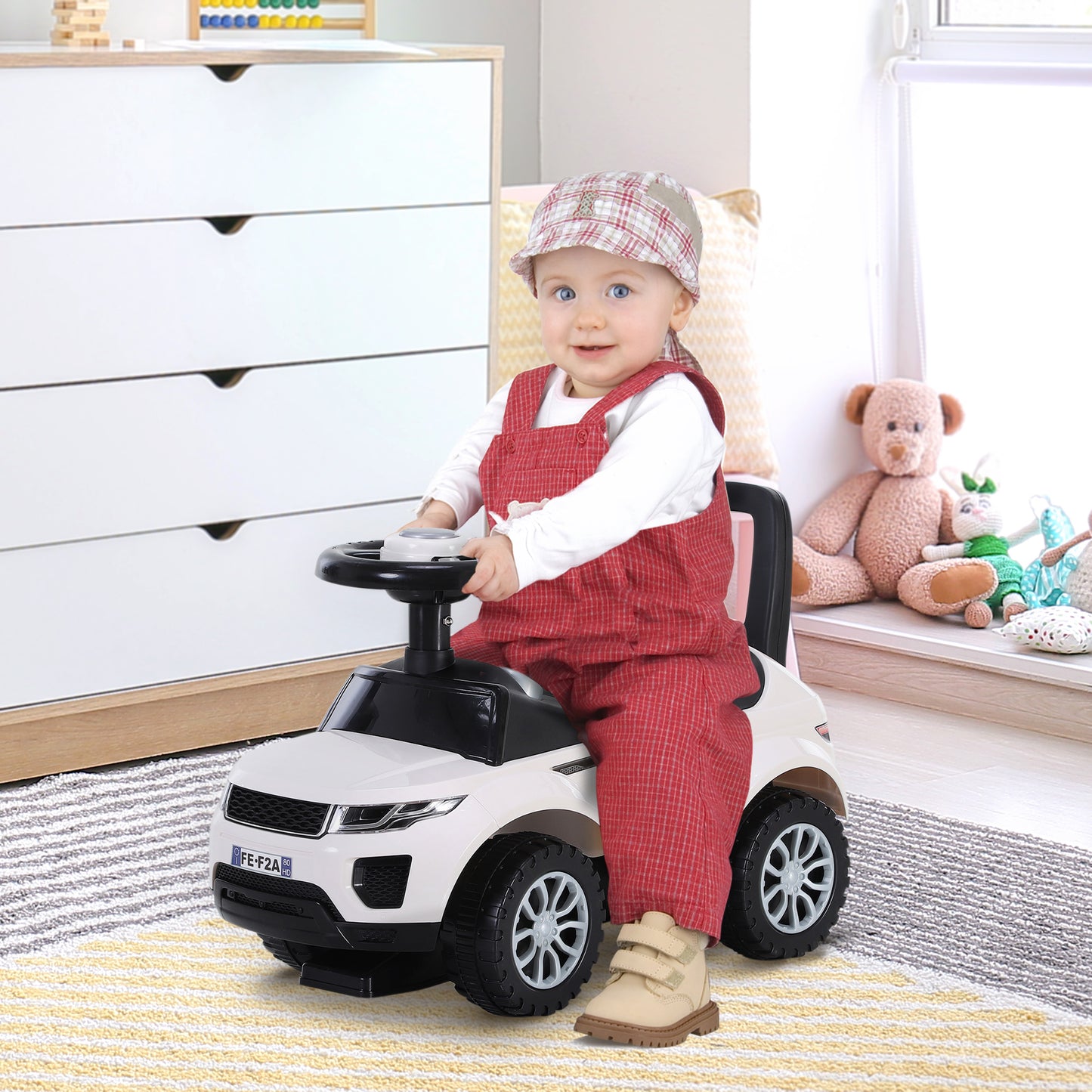 3-in-1 Ride On Car Foot To Floor Slider Toddler w/ Horn Steering