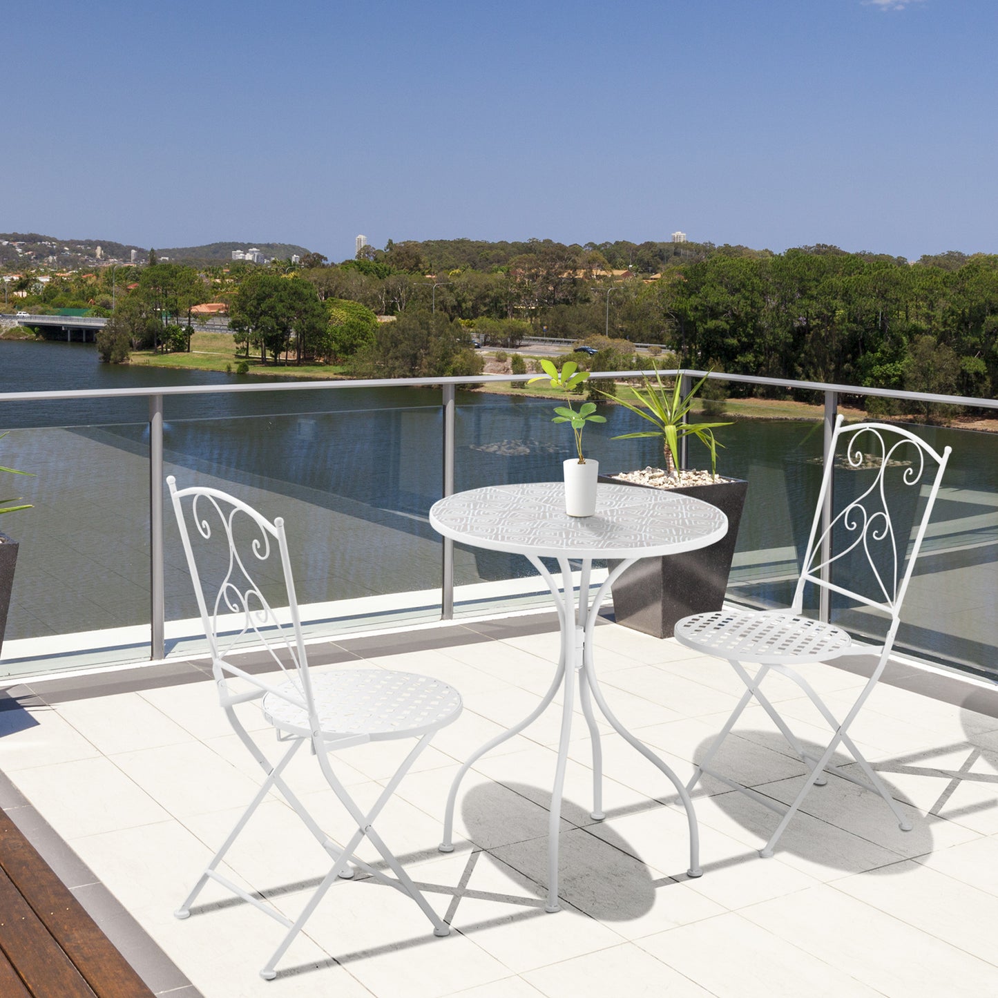 Three-Piece Metal Bistro Set