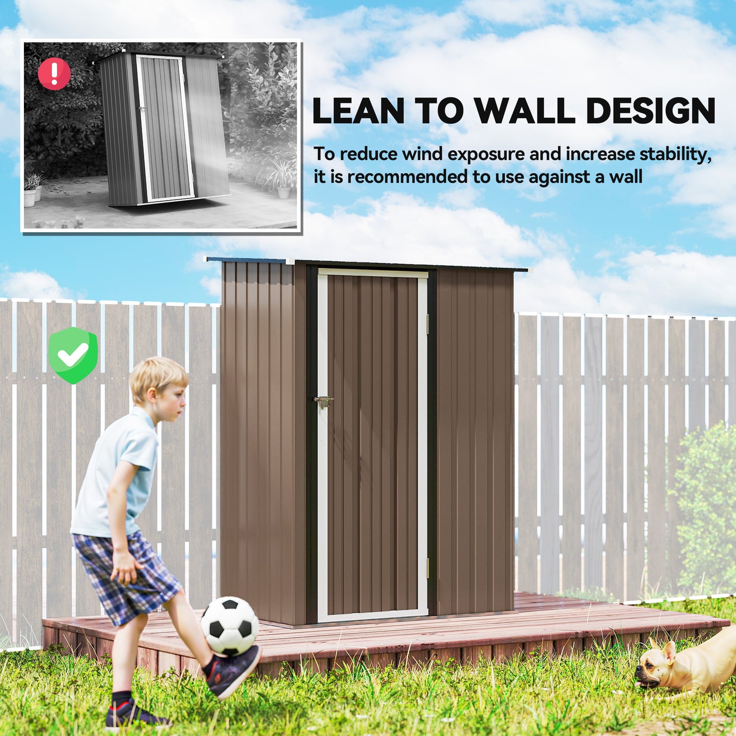5ft x 3ft Garden Storage Shed (3)