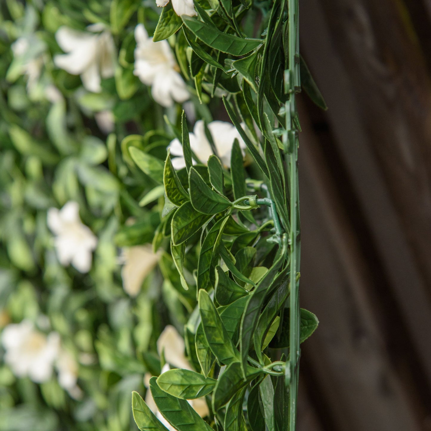 12PCS Artificial Boxwood Wall Panels 50cm x 50cm Rhododendron