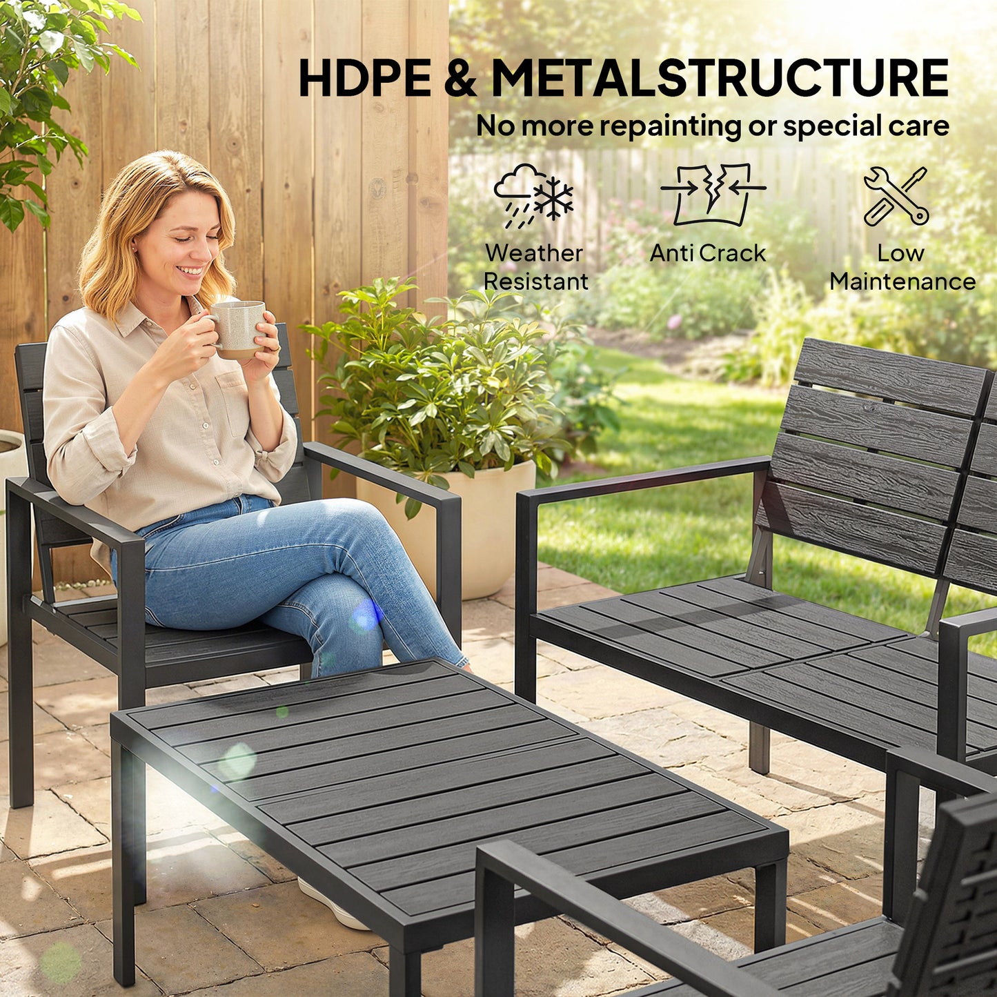 4 Piece Garden Furniture Set (1)