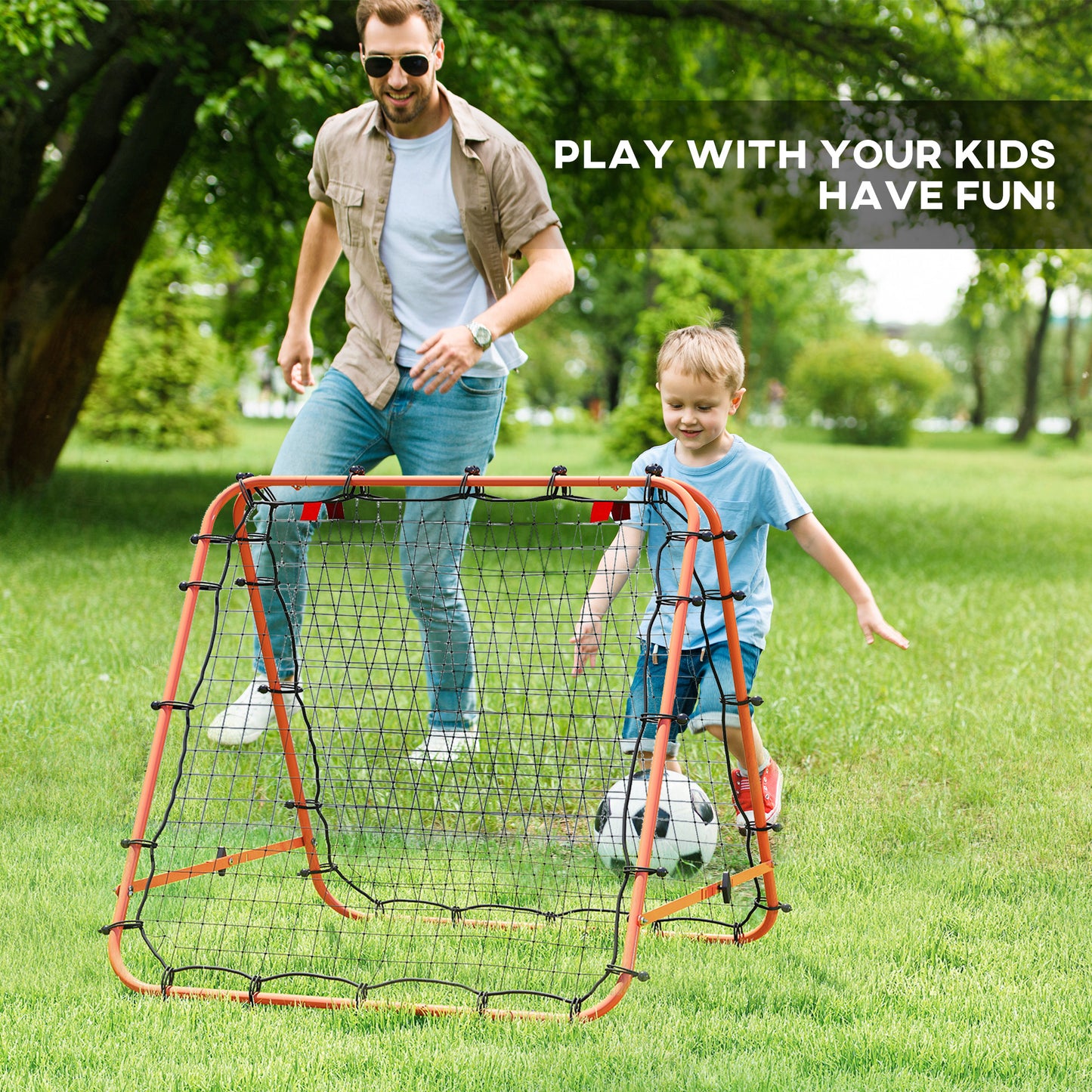 Double Sided Football Rebounder Net