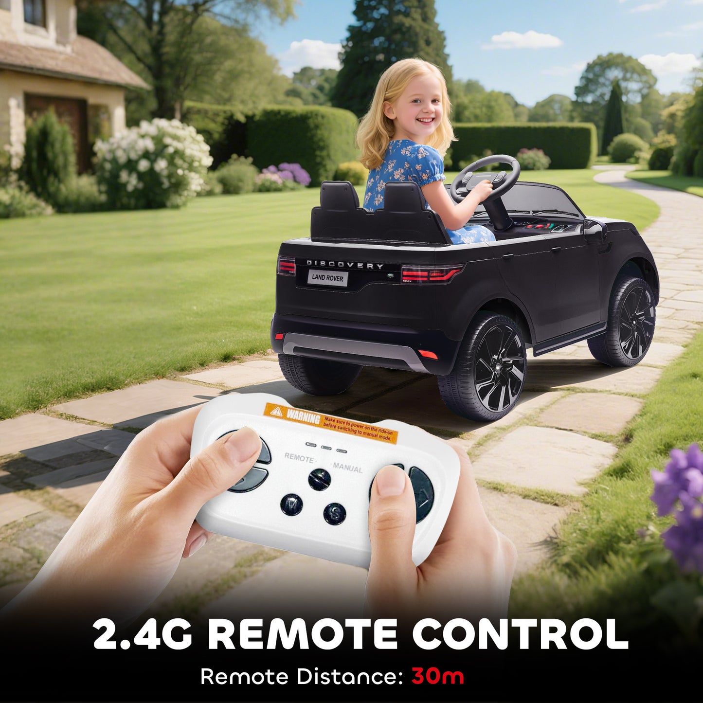 Land Rover Discovery Licensed 12V Kids Electric Car with Remote