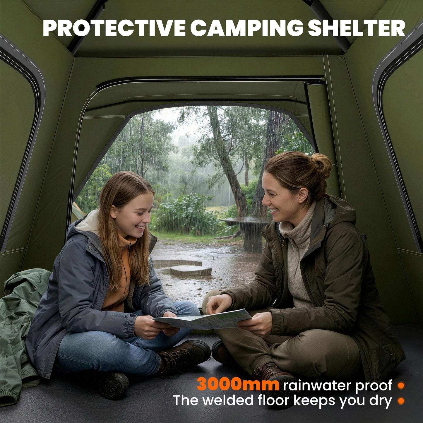 Pop Up Tent 3000mm Waterproof Camping Tents