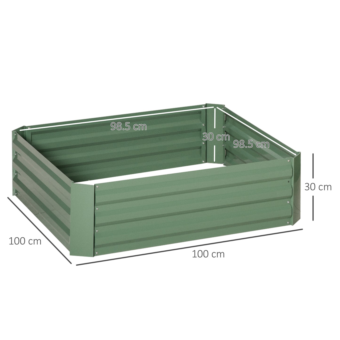 Set of 2 291L Raised Garden Bed
